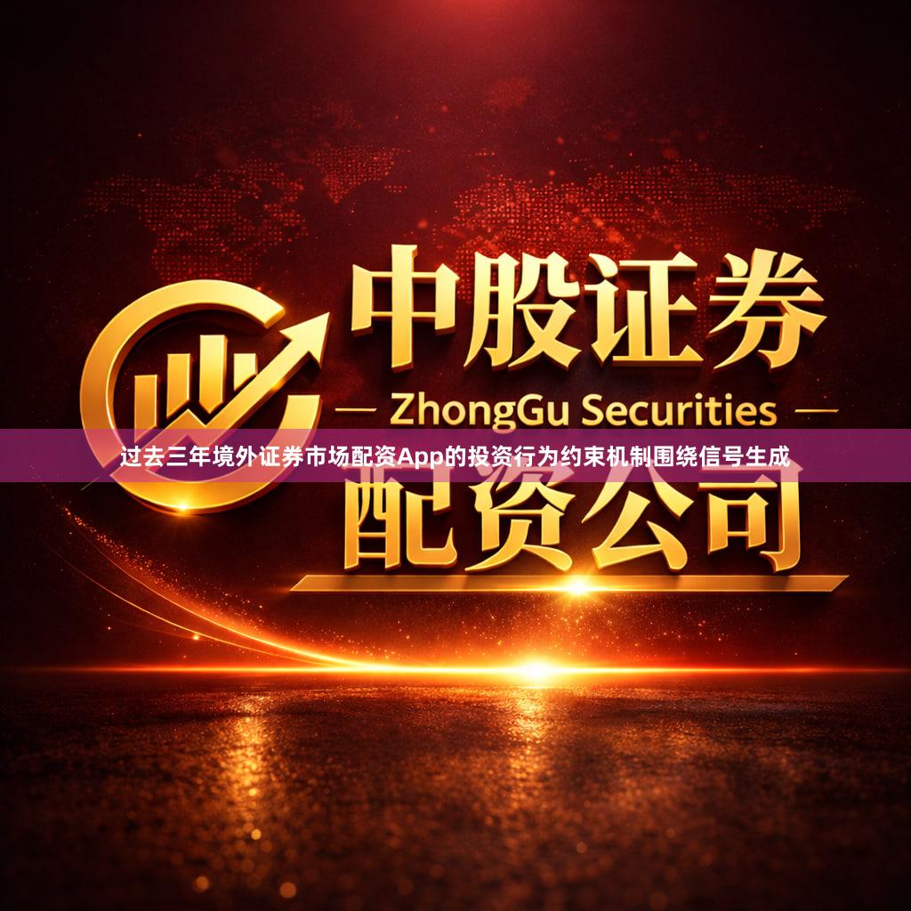 过去三年境外证券市场配资App的投资行为约束机制围绕信号生成